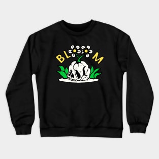 Bloom skull flower Crewneck Sweatshirt